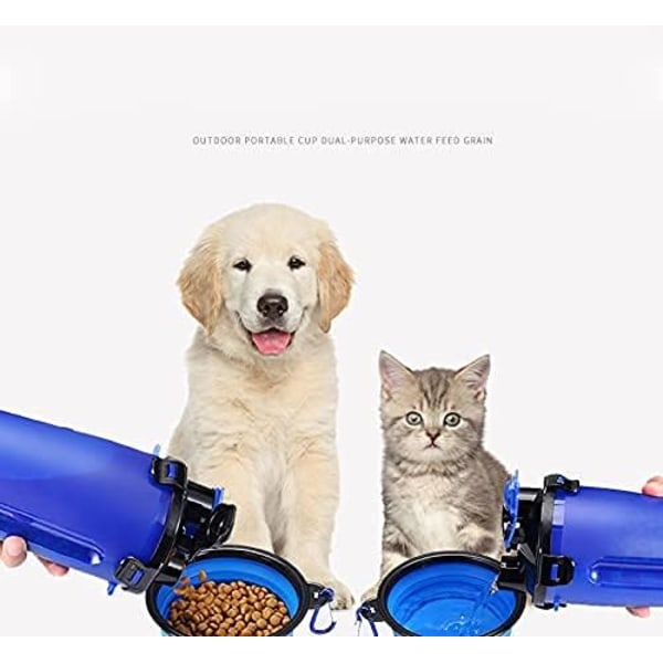 Hundeflaske, Bærbar Hundevandflaske, Bærbar Foderflaske til Kæledyr