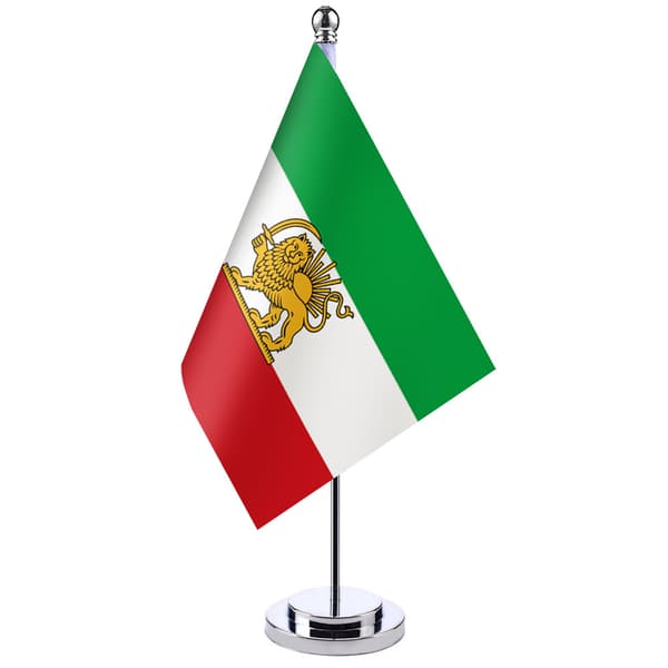 Iran flag table flag small single pole flag stand table decoration
