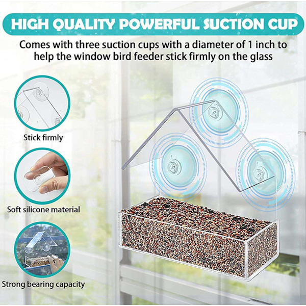 Window Bird Feeder - Utenu Window - Bird Feeders