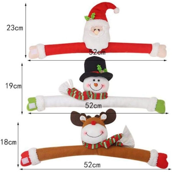 Jul gardin spänne spänne Jultomte snögubbe ornament-X71-