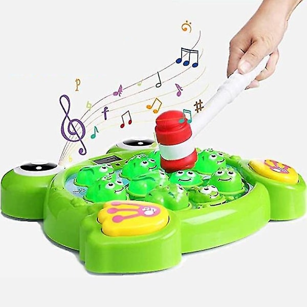 Interaktivt Whack A Frog-spil, Holdbart Pounding Toy Sjove Gaver Til Børn