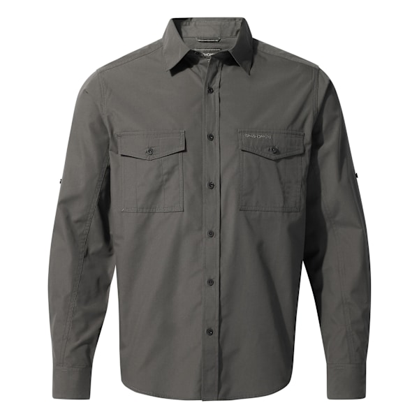 Craghoppers Expert Kiwi Langermet Skjorte for Menn XXL Carbon Grey Carbon Grey Carbon Grey XXL