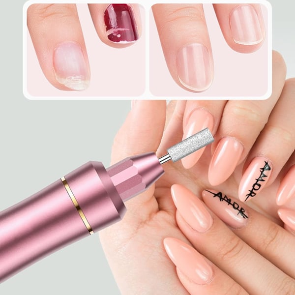 30 st Nagelborr Diamant Professionella Nagelborr Ta Bort Gel Akryl Nagelband Volframkarbid Nagelborr