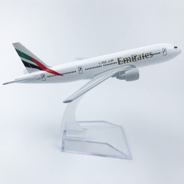 Skala 1:400 Metall Flygplansreplika Emirates Airlines 777 Modell