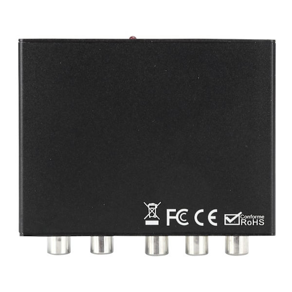 HD-videomuunnin HDMI - 5RCA RGB Komponentliitäntä YPbPr R/L Ääni Adapteri 100-240VEU Pistoke
