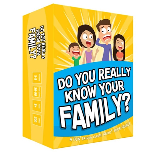 Känner du verkligen din familj? Ett roligt familjespel fyllt med samtalsämnen och utmaningar-X72-