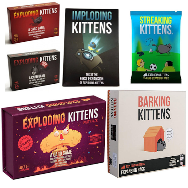 Explosion Cat Kitten -kort Streaking Kittens Kitten Lautapelikortit