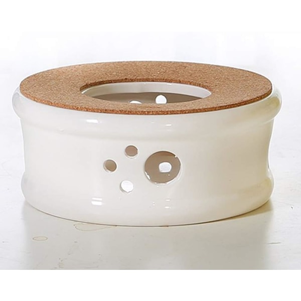 Klassisk Porcelæns Tekandevarmer med Sikker Korkstander til