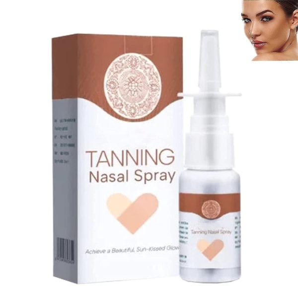 Tanning Nasal Spray, Tanning Sunless Spray, Deep Tanning Dry Spray,sunless Tanning Mist, Självbrunande ansiktsdimma, naturligt utseende solbränna 1PC