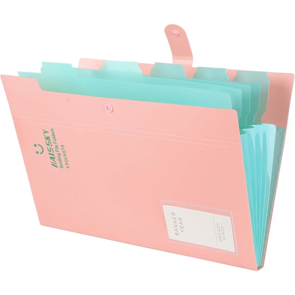 Expanderande mapp A4, Dokumentmapp A4 5 Fack Kontor-X71-