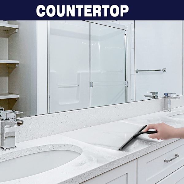 Dusjskrape, 10-tommers matt svart gummiskrape-X71-