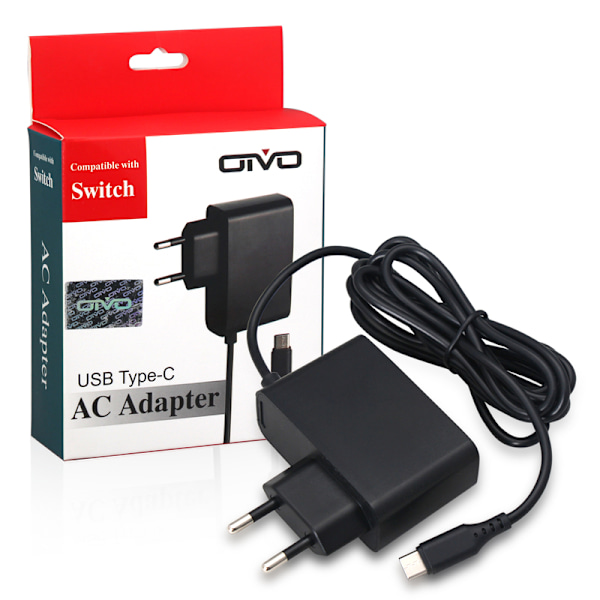 AC-adapter för Nintendo Switch / Switch Lite svart