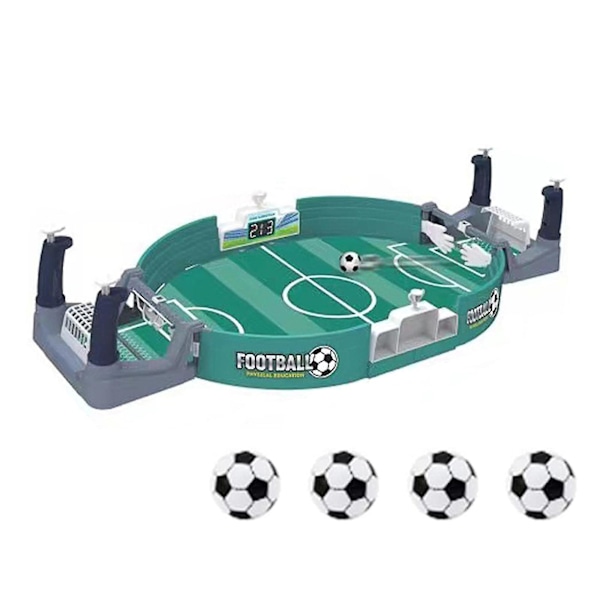 Interaktivt fodboldspil, indendørs bordfodboldspil, flipperspil, brætspil til familie, voksne og børn (medium 4 bolde)
