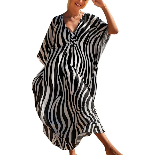 Dam strandklänning Maxi Bohemian Bikini Cover Up-X71-