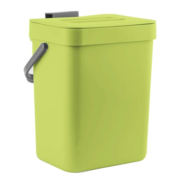 Matavfallsbehållare för kök, väggmonterad soptunna, 3L/0,8 Gal,