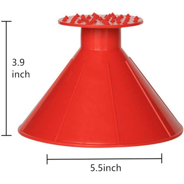 8 kpl pyöreä jääraappa 4 värissä, maaginen suppilo lumen poistoon -X71-