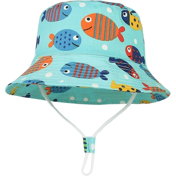 Solhatt baby pojke barnhatt sommarhatt flicka (undervattensvärld)-X71-