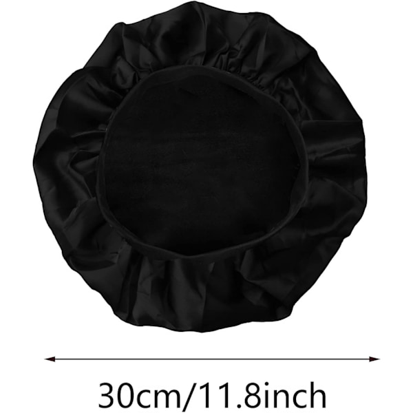 3 stycken sidenhuvor Satinhuvor Hårförband Elastiskt Brett Band Natt Sovhuva Mjuk Satin Sovhatt Hatt För Kvinnor Sovande Flickor Hårräddning