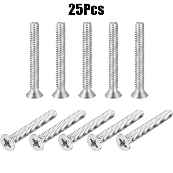 25 pcs Machine Screws Countersunk Head Screw Flat Head Screws-FQ-