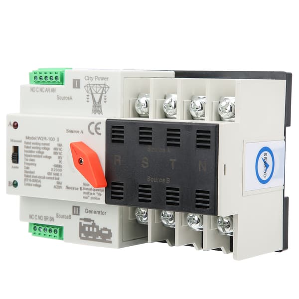 W2R-100 Dual Power Automatic Transfer Switch 4P 100A Power Switch-FQ-