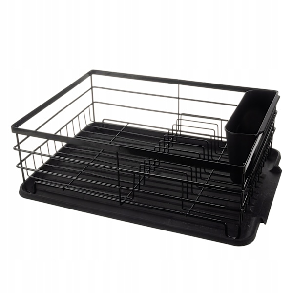 Opvaskestativ Sort Metal - 44 x 31 x 14,5 cm
