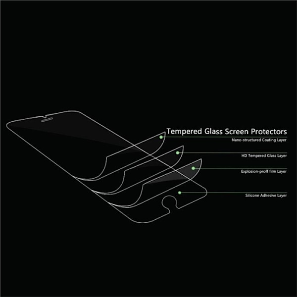 2-pakning 2 stk. for Samsung Galaxy Tab A 10.1 (2016) SM-T580 T585 Herdet GLASS Skjermbeskytter Glass Knusesikker Støtsikker