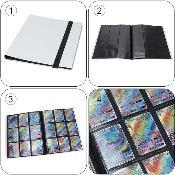 Trading Card Binder, Trading Card Holder, 360 Cards, Trading Card Binder Album-XF6-