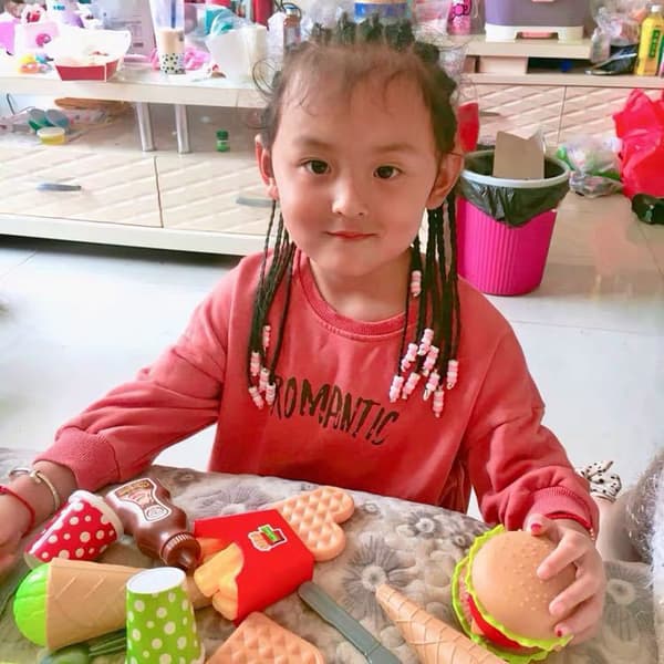 Barnköksleksaker Mat Leksak Matlagning Hamburger Pedagogiskt Set Rollspel