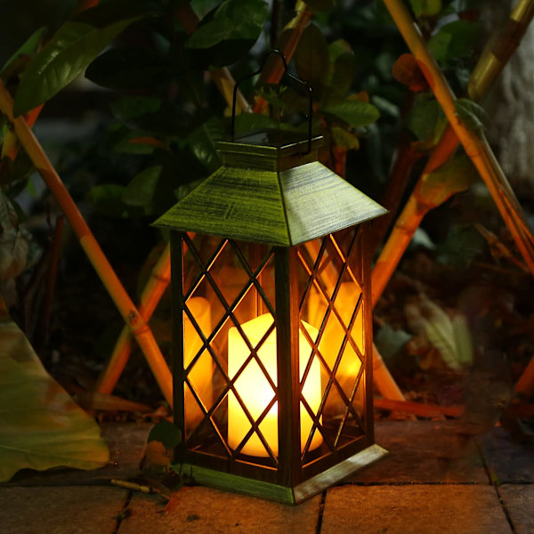 Solcellelykt, LED Solcellelampe Utendørs, med LED Lys Flamme-X71-
