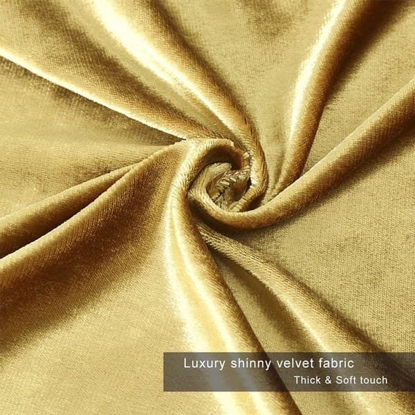 Velourpude - Elegant guld