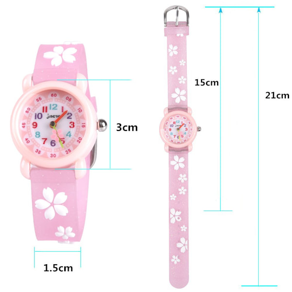 Present till flickor 3-8 år, Barn Armbandsur Leksak-X71-