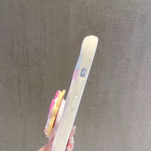 Kawaii iPhone-kotelo - Söpö Kissan Kuvallinen TPU-Puhelin Kotelo Ilmatyynytelineellä Tytöille ja Naisille