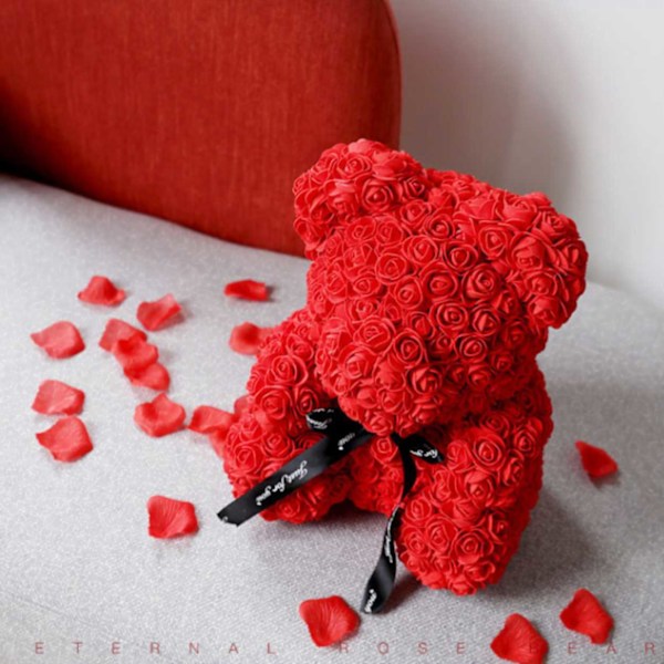 Nallebjörn av Rosor Evighetsrosor Rose Bear Röd