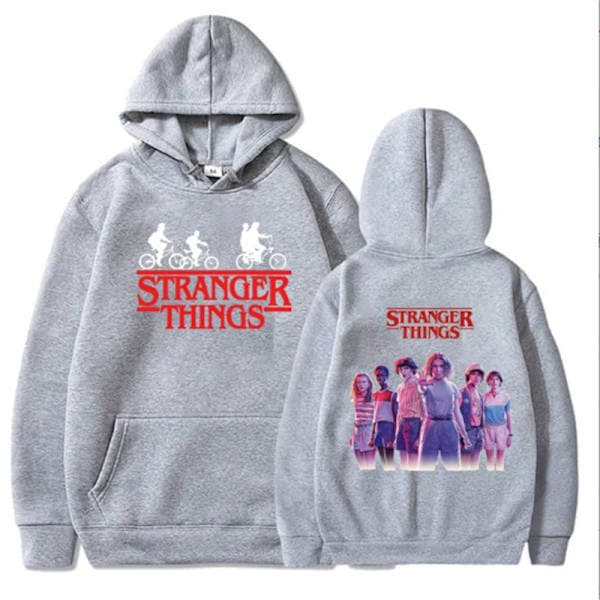 Stranger Things Hettegenser Genser Høst/Vinter Hvit Hvit Hvit L Hvit L Hvit-FQ- White L