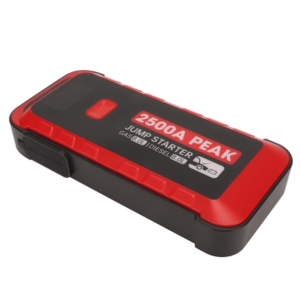 Car Jump Starter 2500A 25800mAh USB Snabbladdning LCD-skärm Bärbar Jump Starter för 12V Fordon Camping
