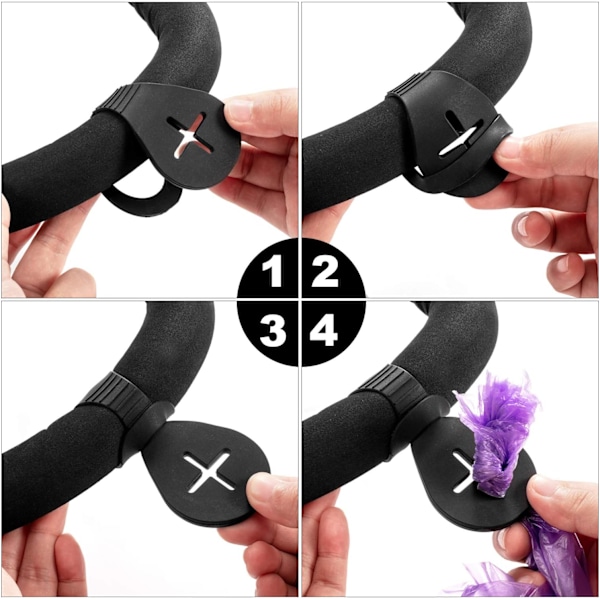 4 Stk. Poseholder til Hundesnor Hund Affaldsposeholder Handy-X71-