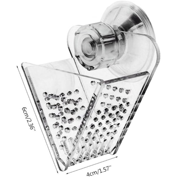 Akvarium V-formet Fiskefôringskopp Rød Orm Mater Fisketank Mat
