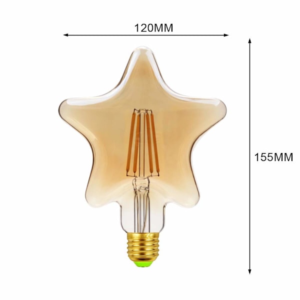 Led-lamput Vintage-lamppu 4W Led Filamentti Edison-lamppu Erikoismalli Dec-X71-