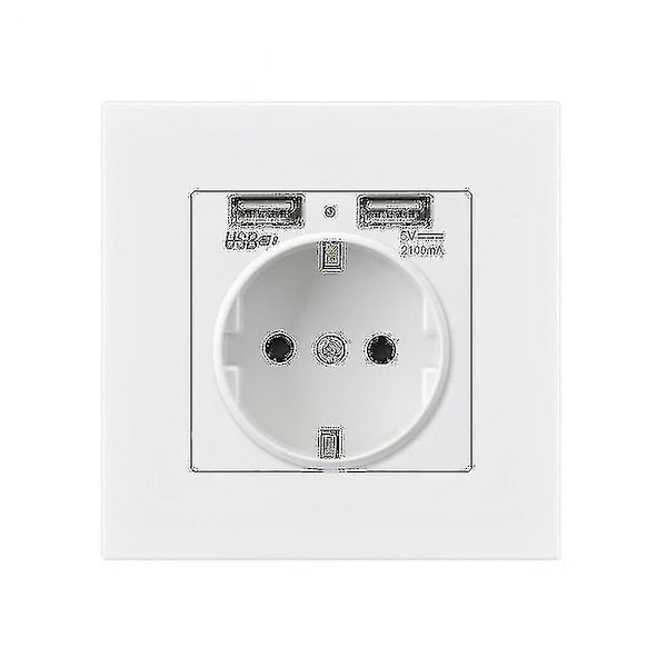 Pistorasia kaksois-USB-paneeleilla 86 tyyppi piilotettu ranskalainen pistorasia-X72-