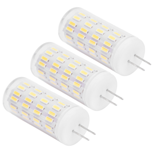 3-pack G4 LED-lampa 5W T3 JC-typ Dubbelstift Bas AC DC12-24V Dimbar Utomhus Landskapslampa Varmvitt Ljus