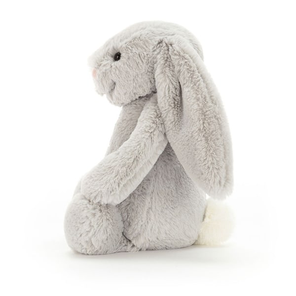 Jellycat Bashful Luxe Luna Kanin Kæledyr, Stor 51 cm | Kanin og Kæledyrskanin | Klassisk Børnegave sølvgrå silver gray 51cm