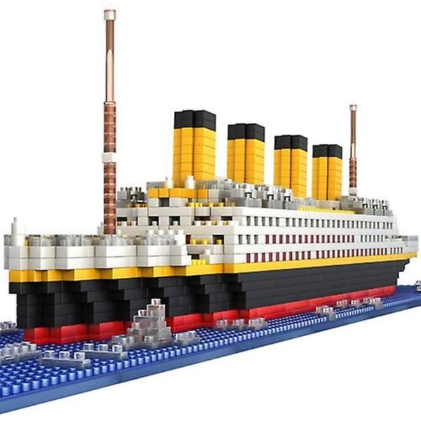 1860 osaa Titanic-muotoinen mallirakennuspalikoista rakennussetti