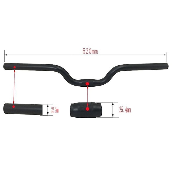 Fmfxtr cykelstyre aluminiumlegering 25,4 mm hopfällbar stigare kompatibel Mtb