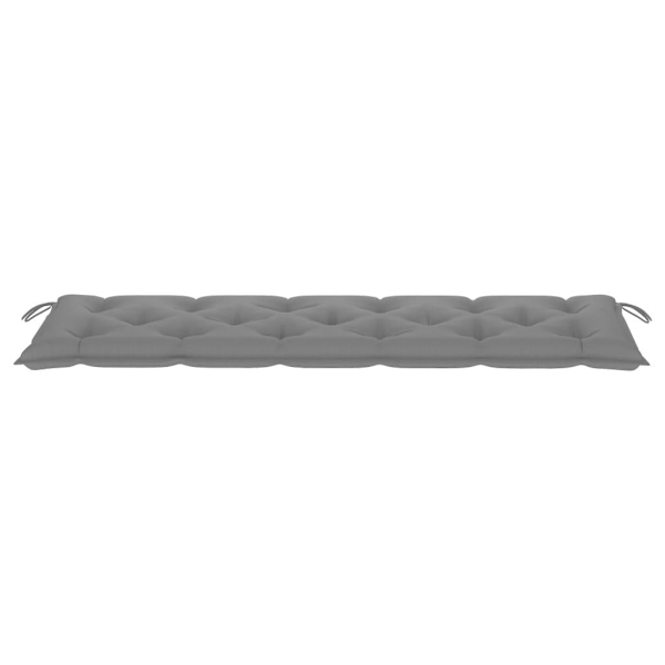 vidaXL Puutarhapenkkipehmuste harmaa 180x50x7 cm oxfordkangas Grey