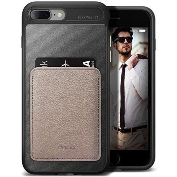 Obliq Lompakko Kotelo iPhone 7 Plus Mud Grey