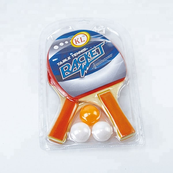 Bordtennisracket med 3 bollar, 2-pack