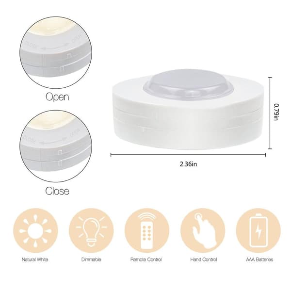 LED-spotlights 6 st med fjärrkontroller - X77 -