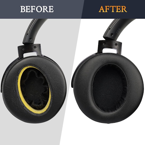 Ersättningsøreputer for Sony MDR-XB950 XB950BT XB950B1 Over-Ear Hodetelefoner med Mykere Proteinlær Øreputer