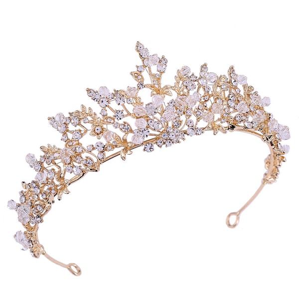 Krystal Prinsesse Krone Funklende Rhinestone Brude Tiara Festspil