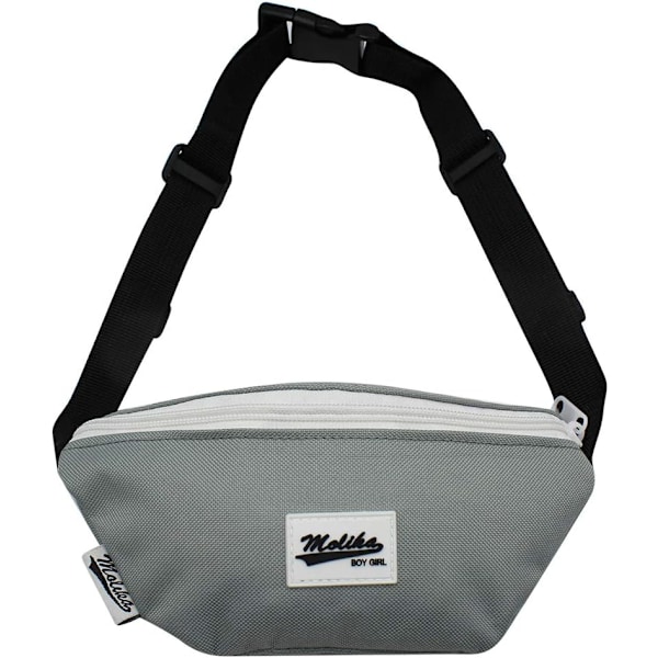 dlers Barn Canvas Fanny Pack Justerbar Midjeväska Liten Crossbody Väska for Pojkar Flickor, Ljusgul, one size Grå
